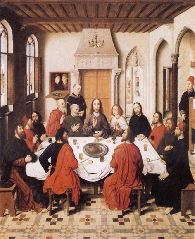 Dieric Bouts Last Supper Sweden oil painting art